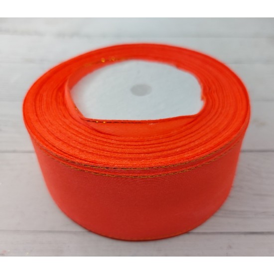 ОПТ Лента атласная с люрексом 4 см*25 ярдов 